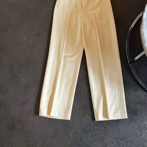 Ann Taylor Cream wool straight Trousers